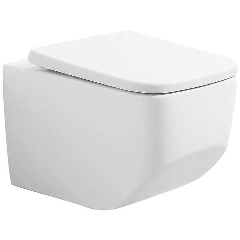 

Унитаз подвесной Art&Max Liberty AM015CHR безободковый, с микролифтом, Белый