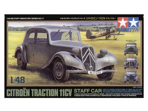 фото Сборная модель 32517 tamiya 1/48 citroen traction 11cv