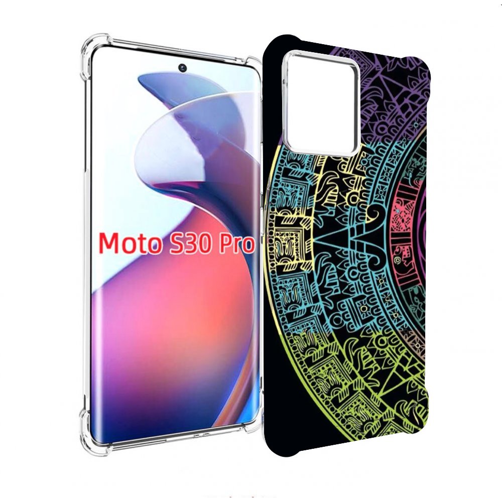 

Чехол MyPads орнамент полукруга для Motorola Moto S30 Pro, Прозрачный, Tocco