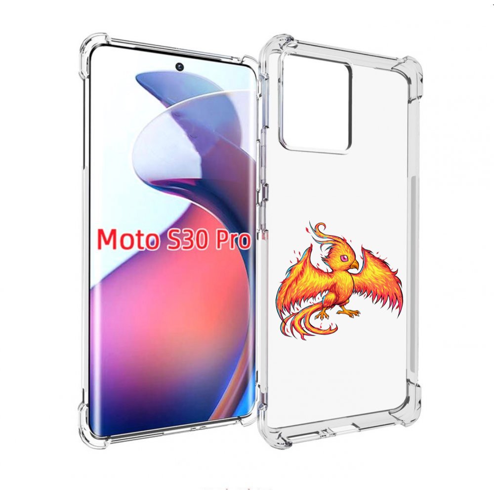 

Чехол MyPads огненная-птичка для Motorola Moto S30 Pro, Прозрачный, Tocco