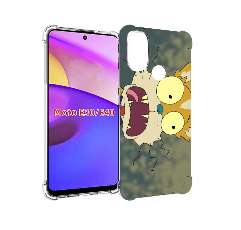

Чехол бампер MyPads пугливый кот для Motorola Moto E30., Прозрачный, Tocco