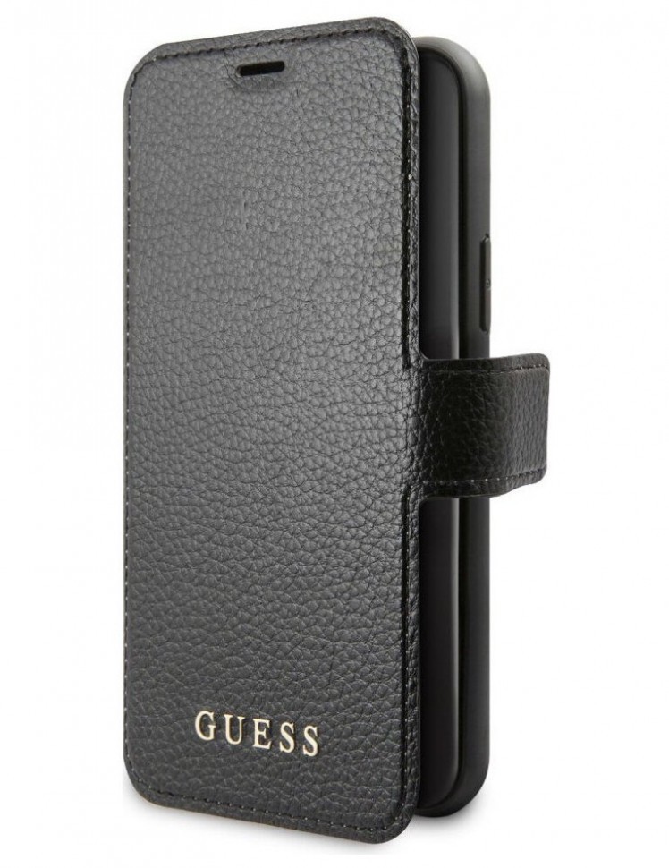 фото Чехол cg mobile guess iridescent booktype iphone 12/12 pro черный