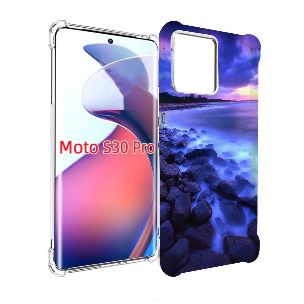 

Чехол MyPads неоновый берег для Motorola Moto S30 Pro, Прозрачный, Tocco