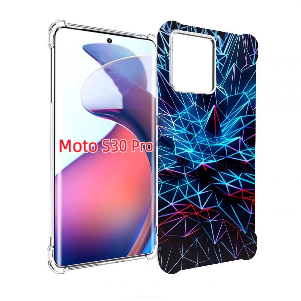 

Чехол MyPads неоновая-абстракция для Motorola Moto S30 Pro, Прозрачный, Tocco