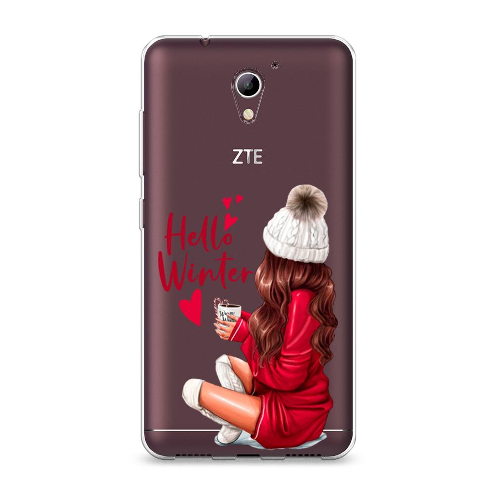 

Чехол на ZTE Blade A510 "Hello winter", Красный;белый;коричневый, 130150-5