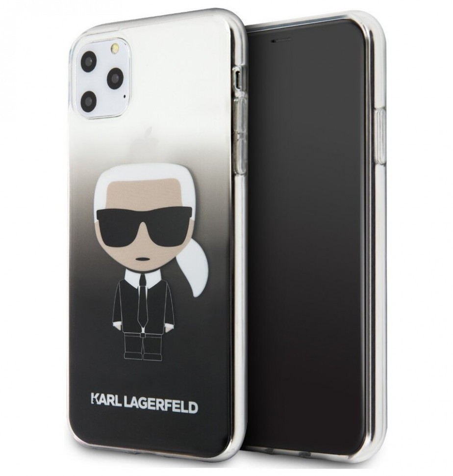 фото Чехол cg mobile karl lagerfeld tpu/pc collection karl iconik iphone 11 pro max черный