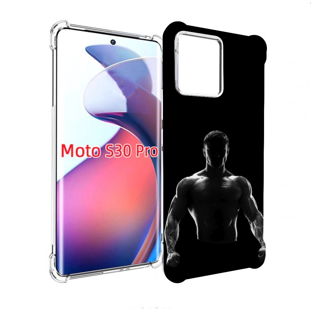 

Чехол MyPads накаченный мужчина в тени мужской для Motorola Moto S30 Pro, Прозрачный, Tocco