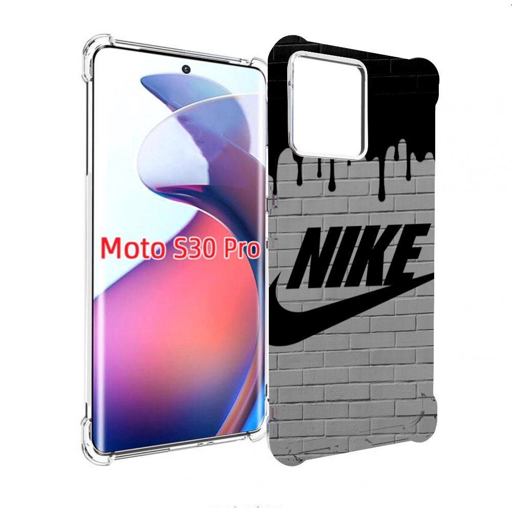 

Чехол MyPads найк в краске для Motorola Moto S30 Pro, Прозрачный, Tocco