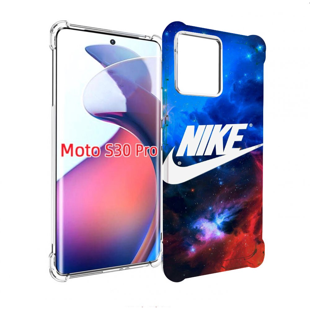 

Чехол MyPads найк в космосе для Motorola Moto S30 Pro, Прозрачный, Tocco