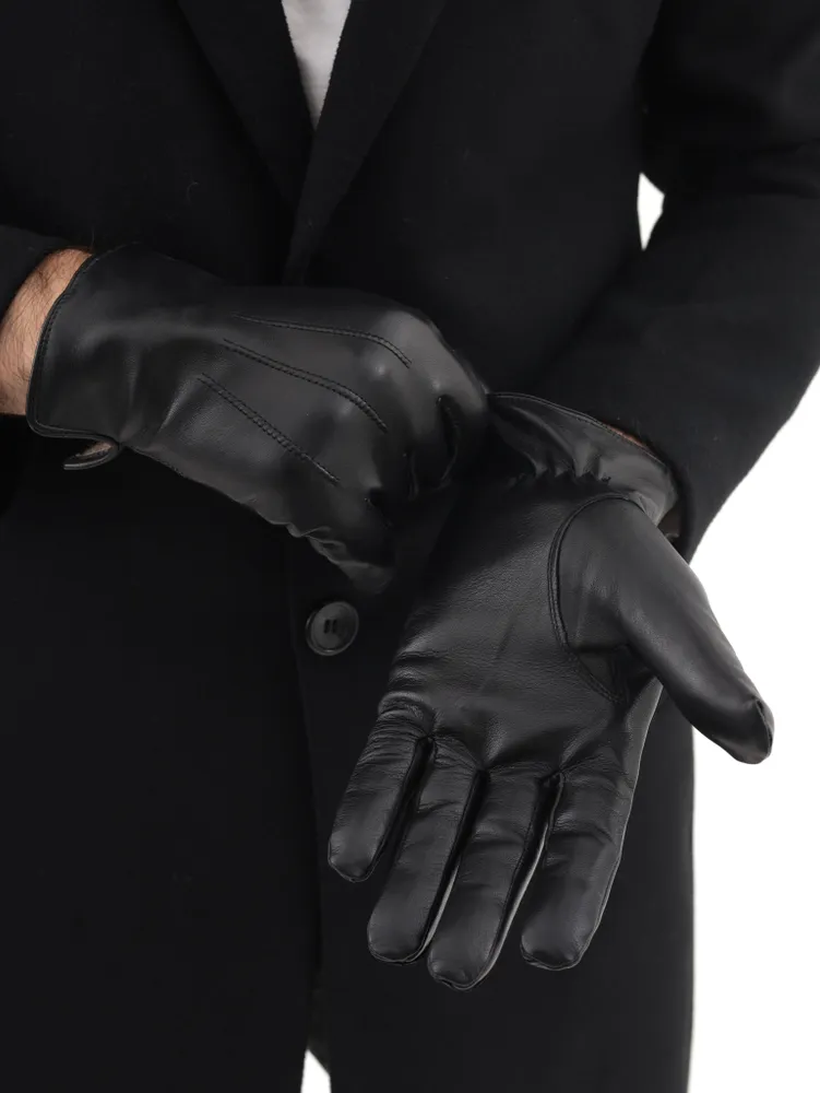 Перчатки мужские DaVilla пм3 черные, р.9