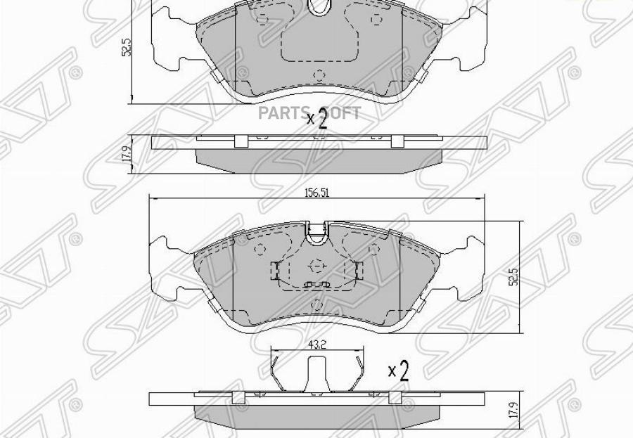 

Колодки Тормозные Перед Daewoo Espero 91-99Lanos