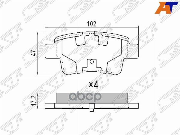 

Колодки Тормозные Зад Opel Corsa D 06-/Fiat Grande Punto 05- Sat арт. ST-93189823