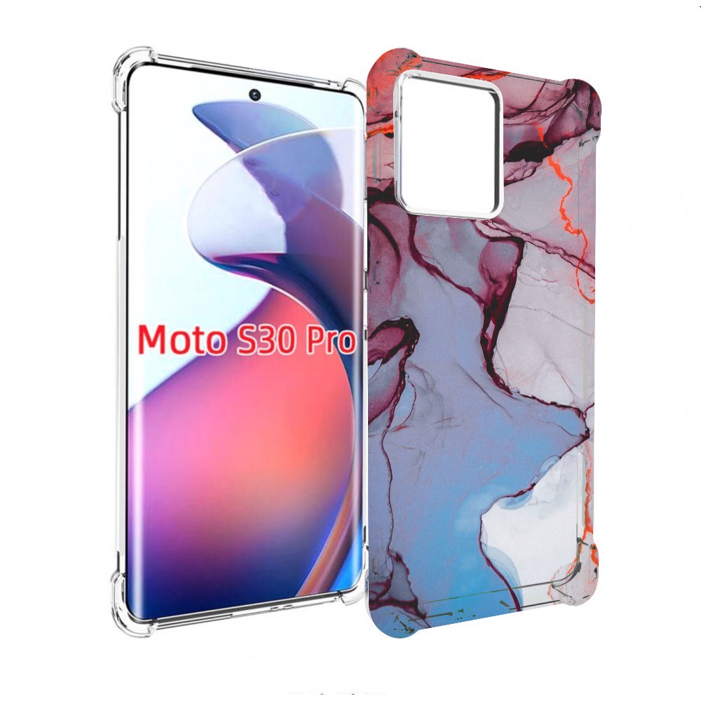 

Чехол MyPads мраморный рисунок для Motorola Moto S30 Pro, Прозрачный, Tocco