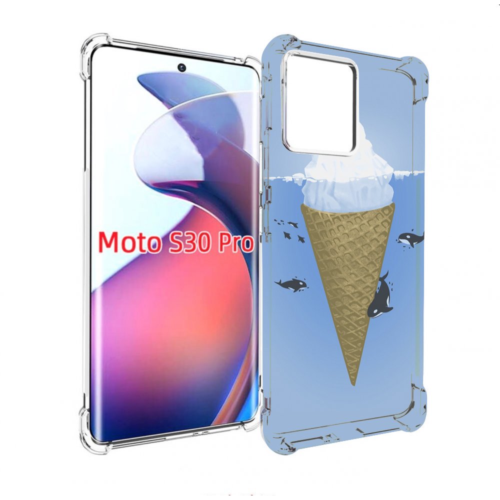 

Чехол MyPads мороженное-у-косаток для Motorola Moto S30 Pro, Прозрачный, Tocco