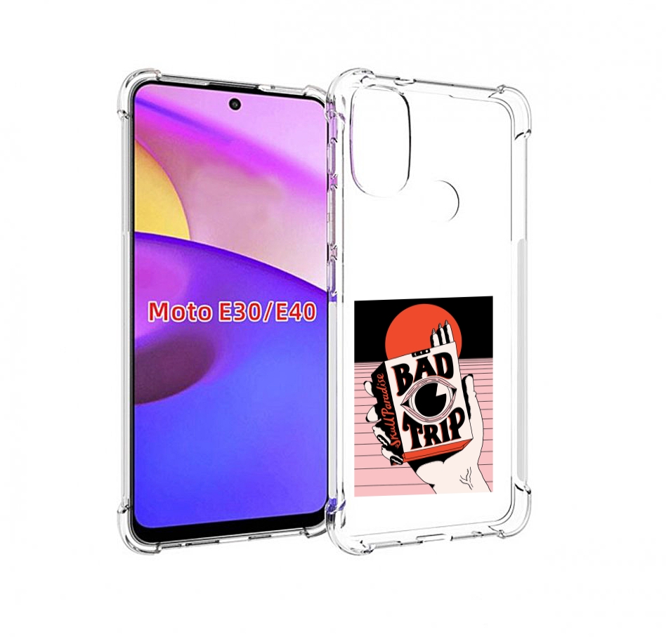 

Чехол бампер MyPads плохая пачка для Motorola Moto E30., Прозрачный, Tocco