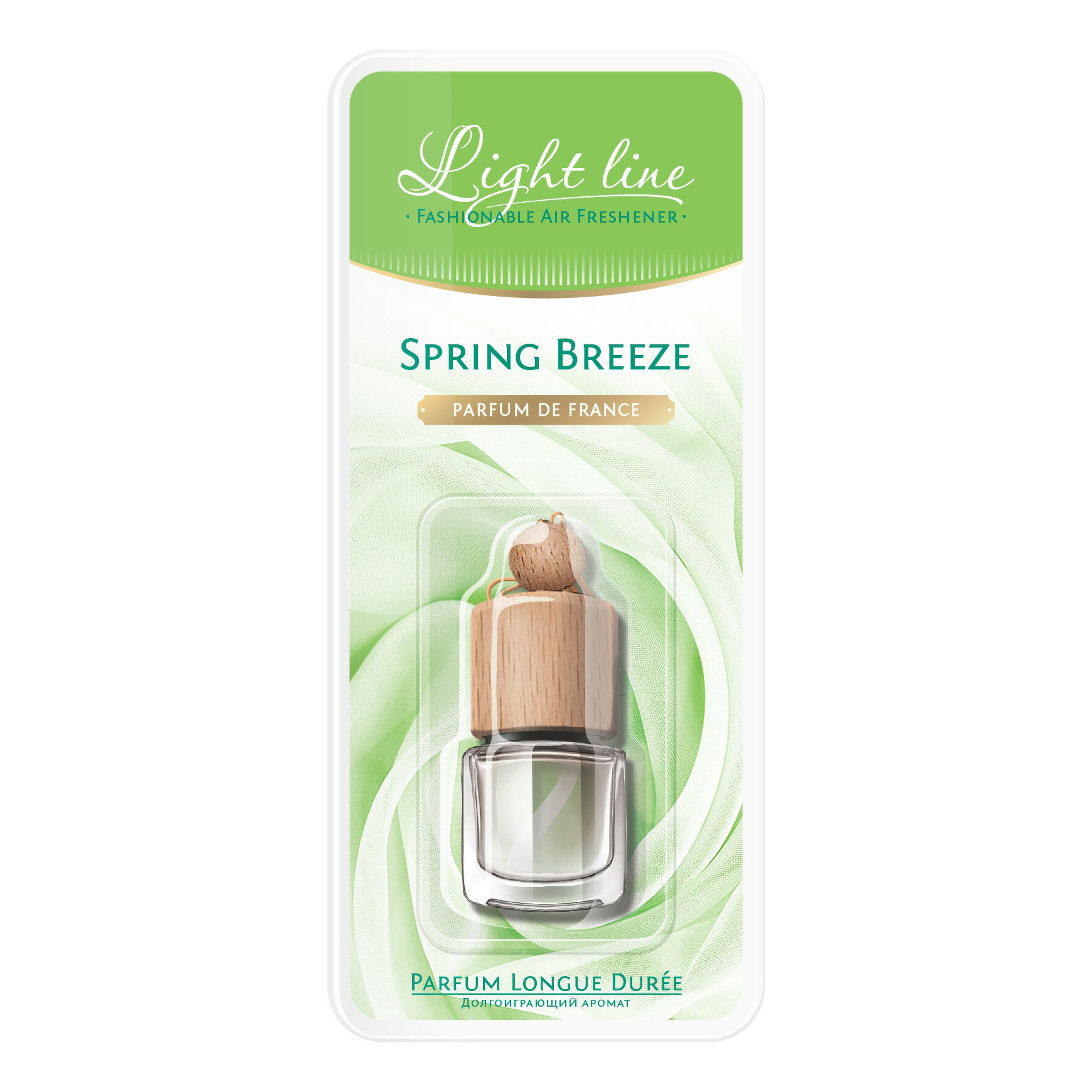 

Ароматизатор в машину RUSEFF 27479n Весенний бриз, Бежевый;прозрачный