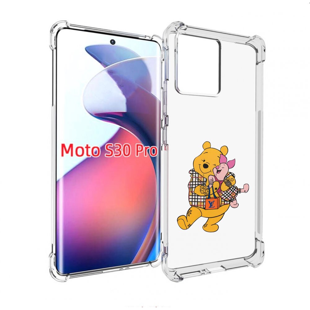 

Чехол MyPads модный-медведь-из-винни-пуха для Motorola Moto S30 Pro, Прозрачный, Tocco