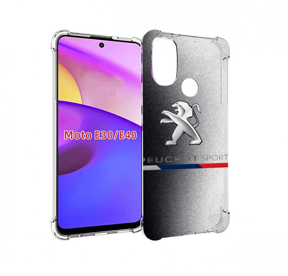 

Чехол бампер MyPads пежо-peugeot-1 для Motorola Moto E30., Прозрачный, Tocco