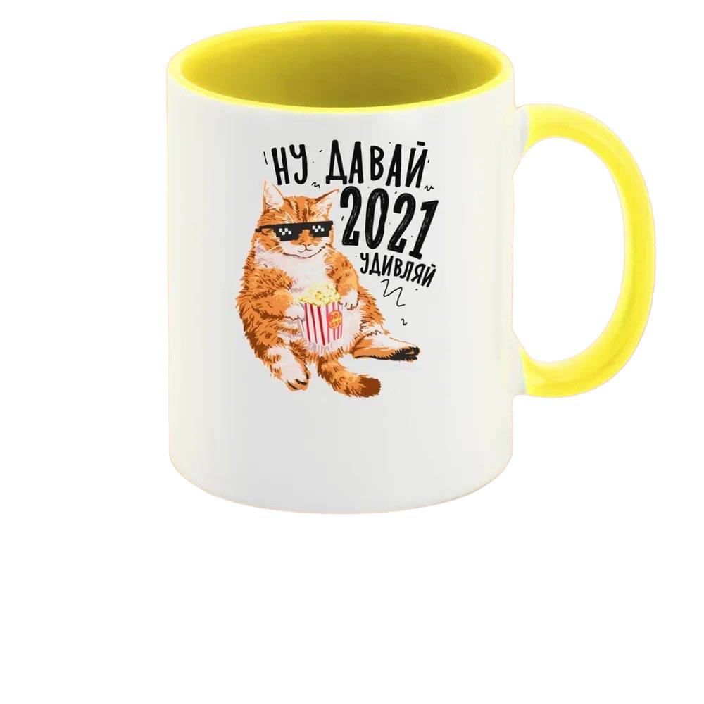 

Кружка CoolPodarok Прикол Ну давай 2021 удивляй