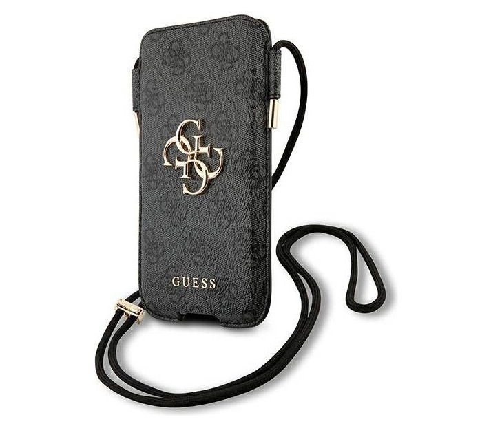фото Чехол-сумка cg mobile guess pouch 4g big metal logo iphone 12/12 pro серый