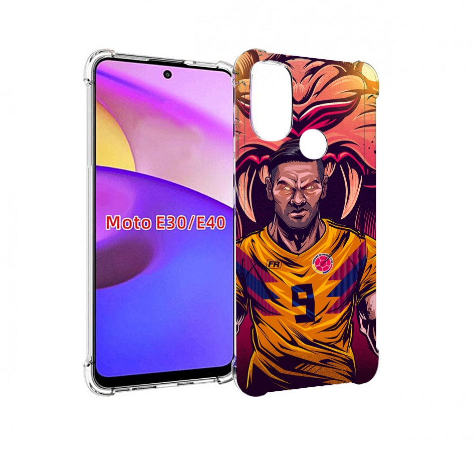 

Чехол бампер MyPads парень-тигр-красный для Motorola Moto E30., Прозрачный, Tocco
