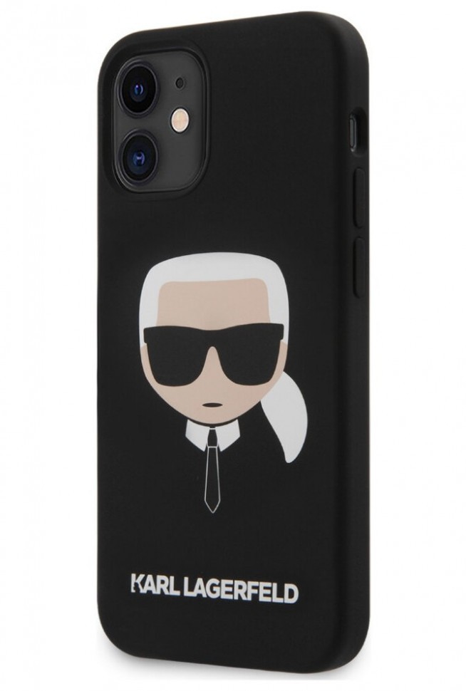 фото Чехол cg mobile karl lagerfeld liquid silicone iphone 12 mini черный