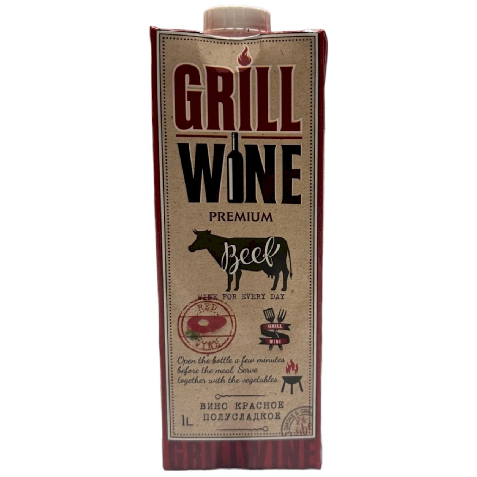 

Вино Grillwine красное сухое 1 л Россия