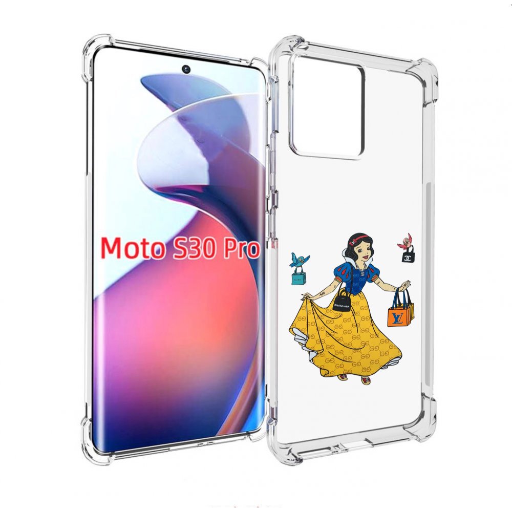 

Чехол MyPads модная-принцесса женский для Motorola Moto S30 Pro, Прозрачный, Tocco