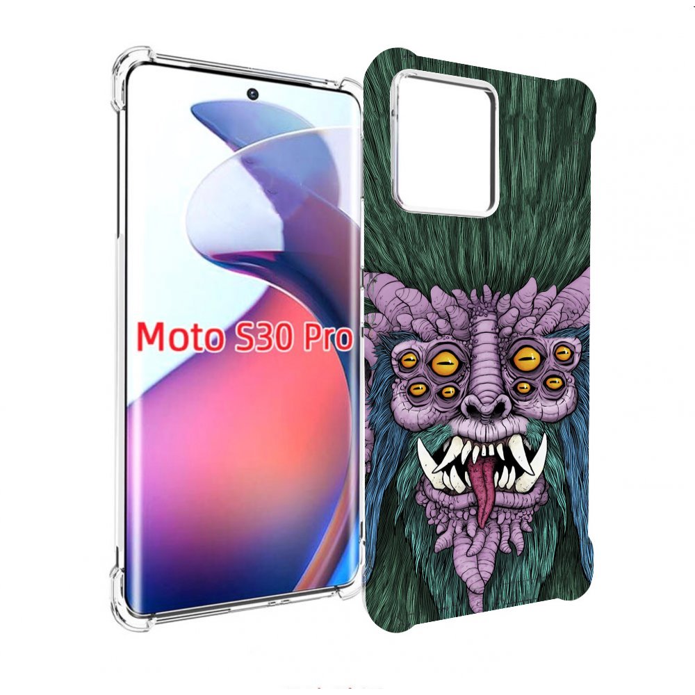 

Чехол MyPads многоглазый черт для Motorola Moto S30 Pro, Прозрачный, Tocco