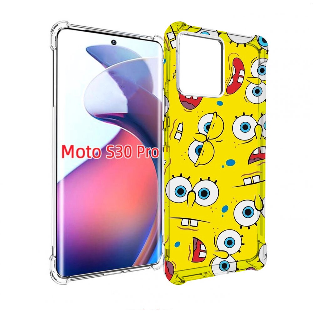 

Чехол MyPads много-спанч-боба для Motorola Moto S30 Pro, Прозрачный, Tocco