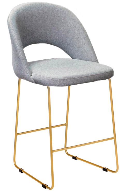 

Кресло барное Helvant Lorens Грей/ЛинкЗолот
