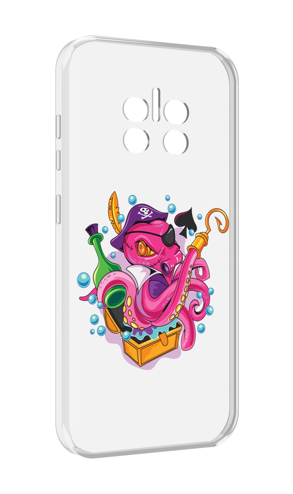 

Чехол MyPads осьминог пират детский для Doogee V11, Прозрачный, Tocco