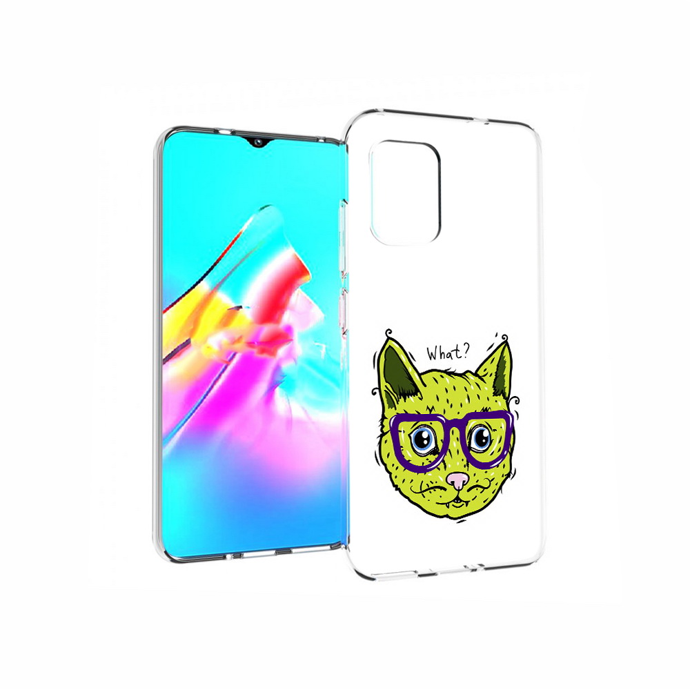 Чехол MyPads Tocco для Asus Zenfone 8 Зеленый кот
