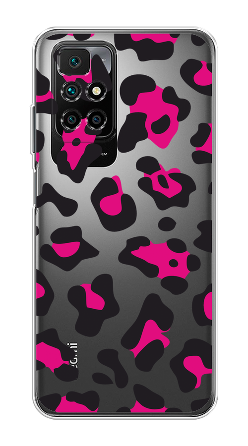 

Чехол на Xiaomi Redmi 10 "Pink cow spots", Черный;розовый, 311350-1