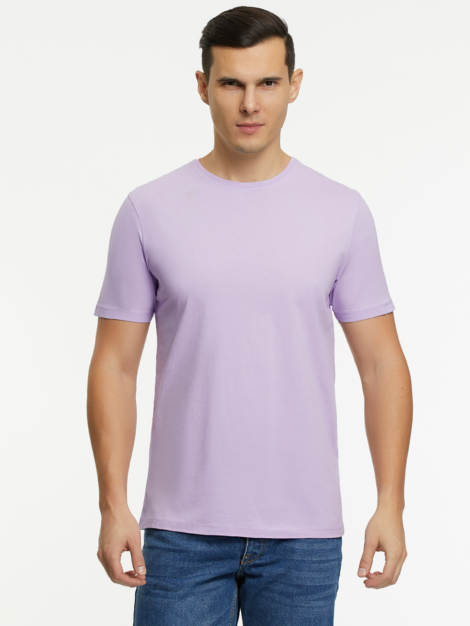 

Футболка мужская oodji 5B621002M фиолетовая 2XL, Фиолетовый, 5B621002M