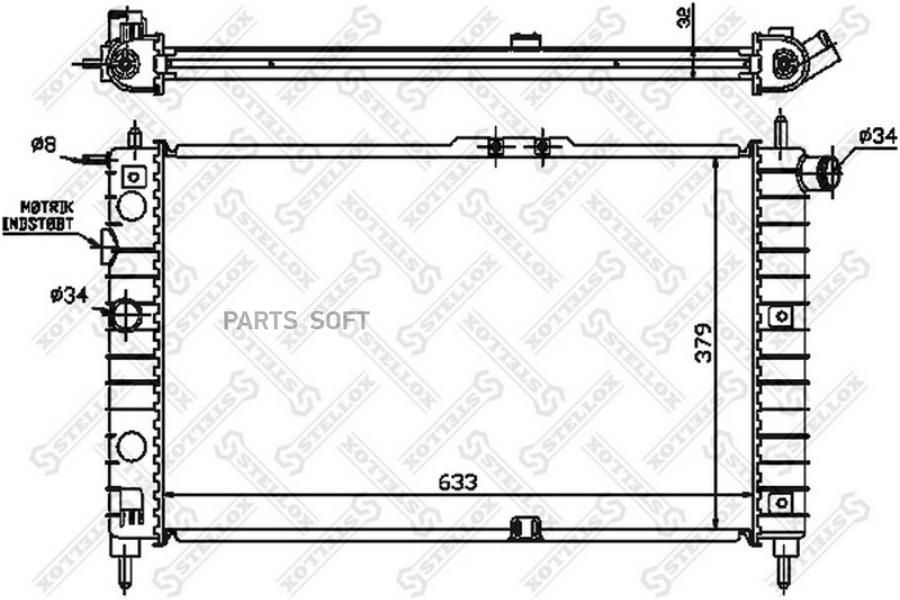 STELLOX Радиатор охлаждения STELLOX 1025015sx