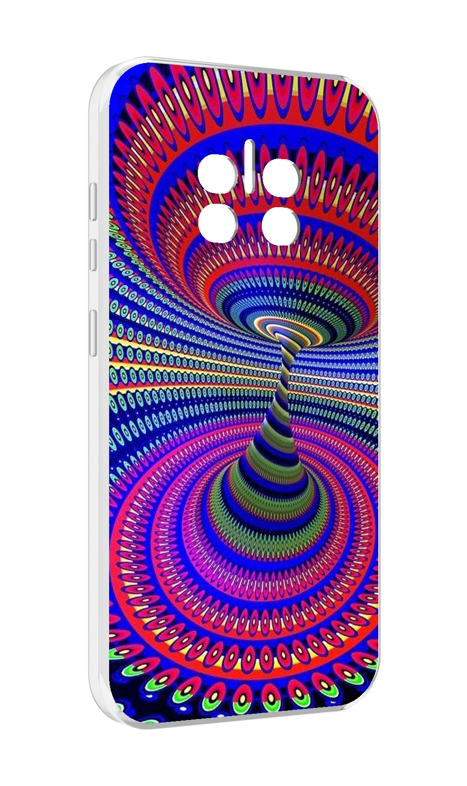 

Чехол MyPads оптическая иллюзия для Doogee V11, Прозрачный, Tocco