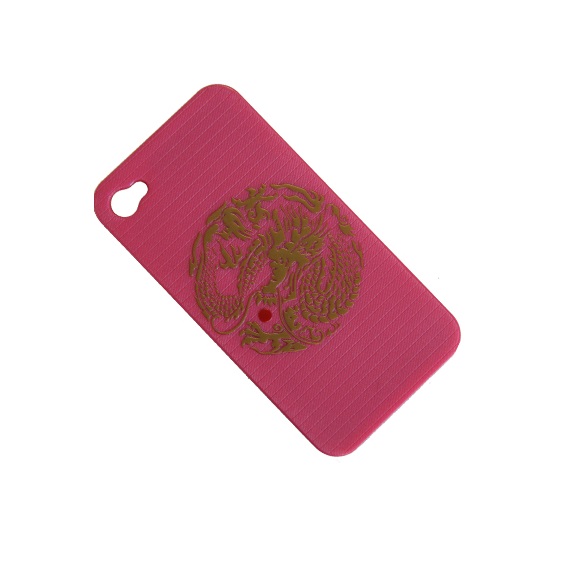 

Чехол iPhone 4, iPhone 4s задняя крышка пластиковый дракон <розовый>, iPhone 4