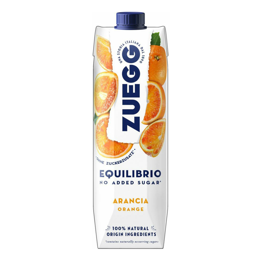 Напиток сокосодержащий Zuegg Апельсин без сахара 1 л