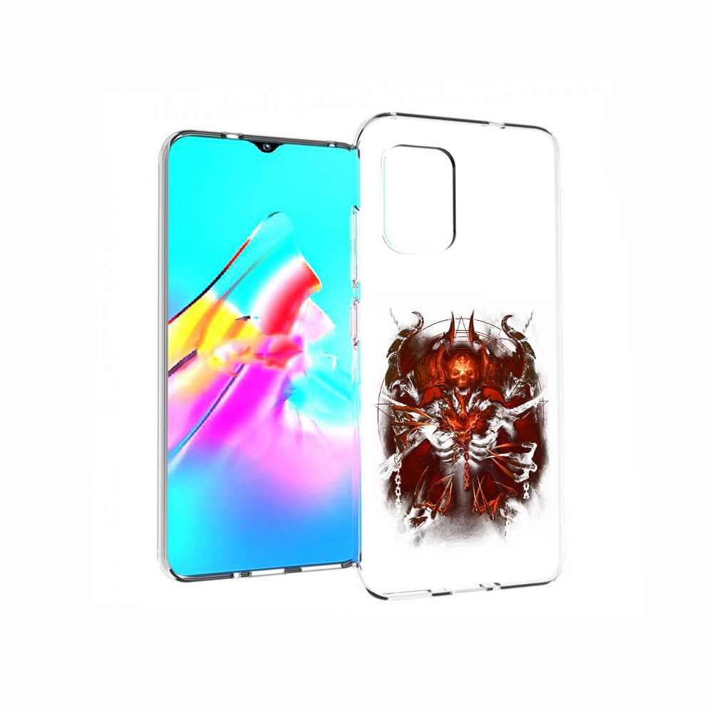 

Чехол MyPads Tocco для Asus Zenfone 8 яркий демон, Прозрачный, Tocco