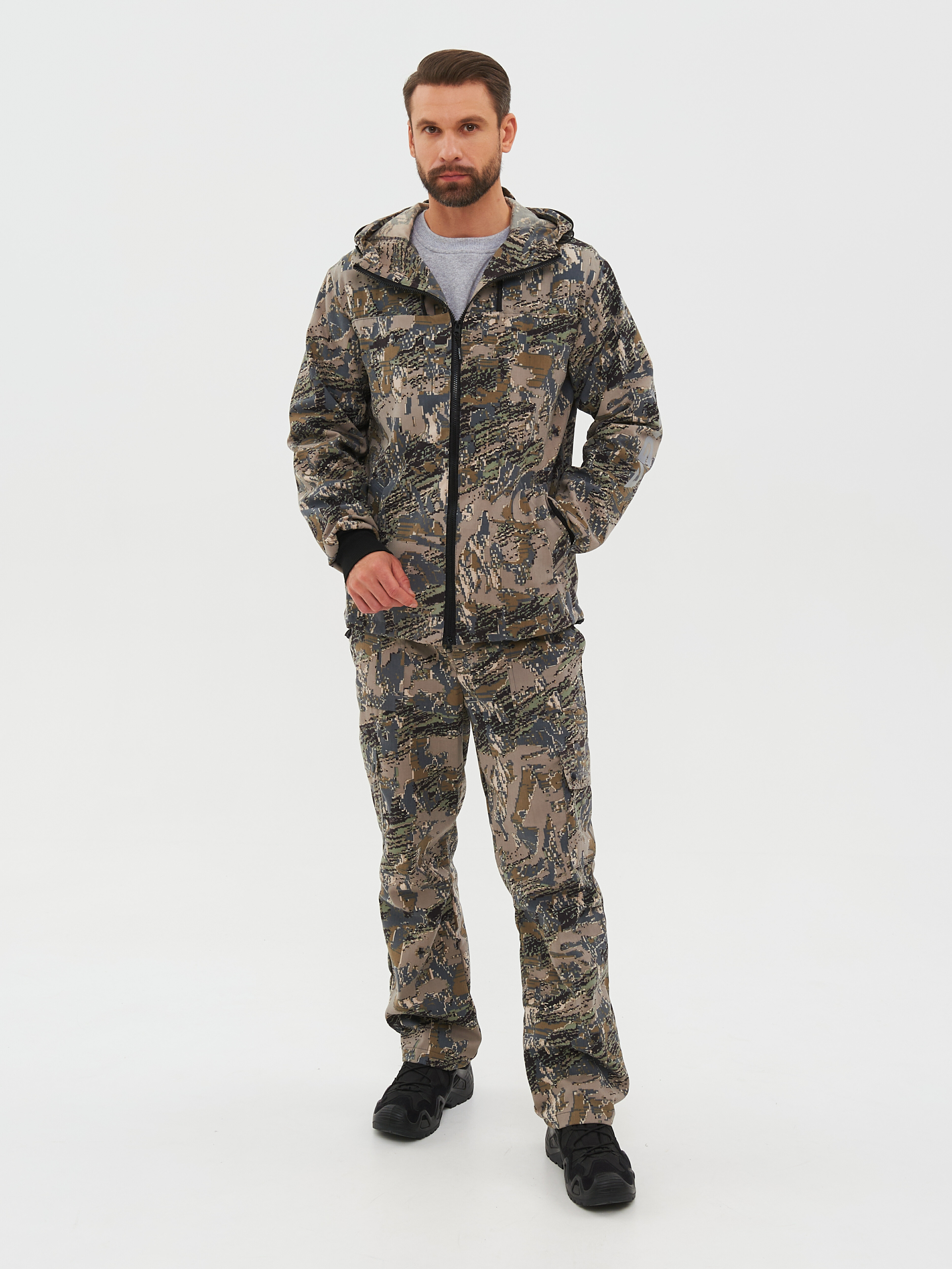 

Костюм летний Huntsman Тайга-3 ткань Твил-Пич цвет Лабиринт 60-62/182-188, Хаки;серый, Тайга-3