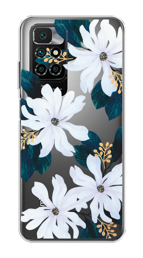 

Чехол на Xiaomi Redmi 10 "Delilah Flower", Зеленый;белый, 311350-1
