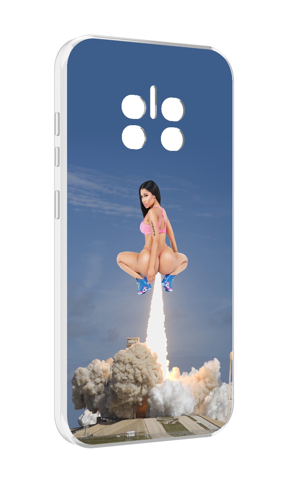 

Чехол MyPads ники-минаж-ракета детский для Doogee V11, Прозрачный, Tocco