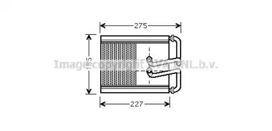 Радиатор отопителя Hyundai Tucson 04>10 Kia Sportage 04>10 AVA QUALITY COOLING HY6169