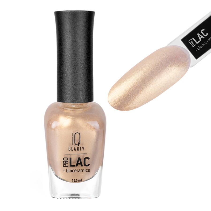 

Лак для ногтей IQ Beauty PROLAC+bioceramics 081 Golden Haze, 12.5 мл, Золотистый