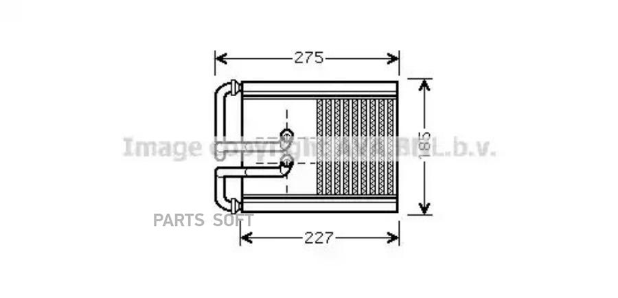 Радиатор отопителя Hyundai Tucson 04>10 Kia Sportage 04>10 AVA QUALITY COOLING HY6168