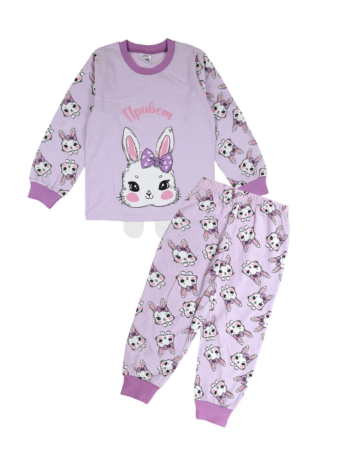 

Пижама для девочек Bonito kids цв. сиреневый р.122 6521-01, 6521-01