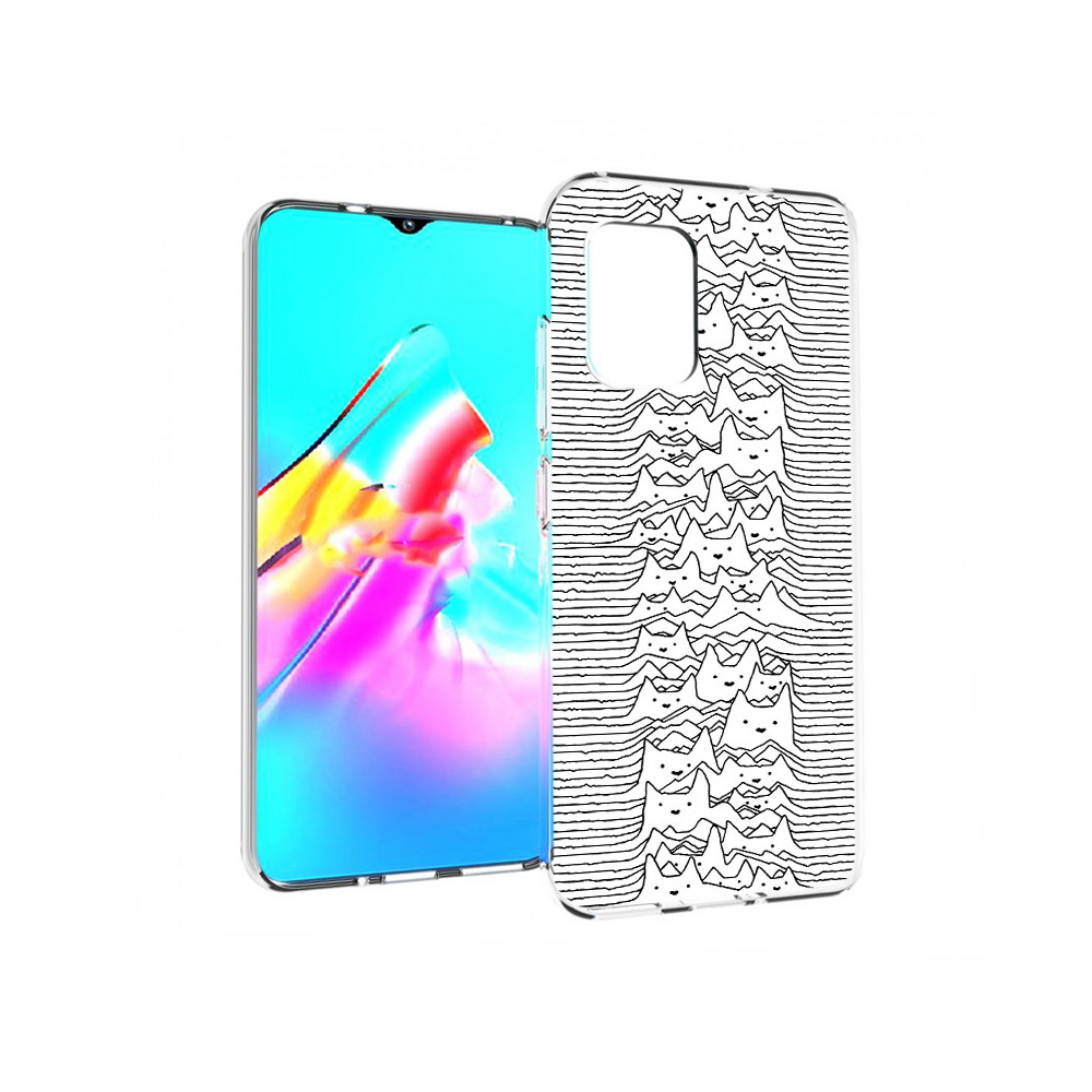 

Чехол MyPads Tocco для Asus Zenfone 8 черно белые коты 3D, Прозрачный, Tocco