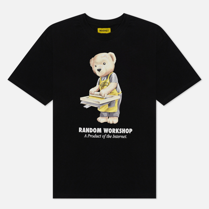 

Футболка мужская MARKET Random Workshop Bear черная XL, Random Workshop Bear