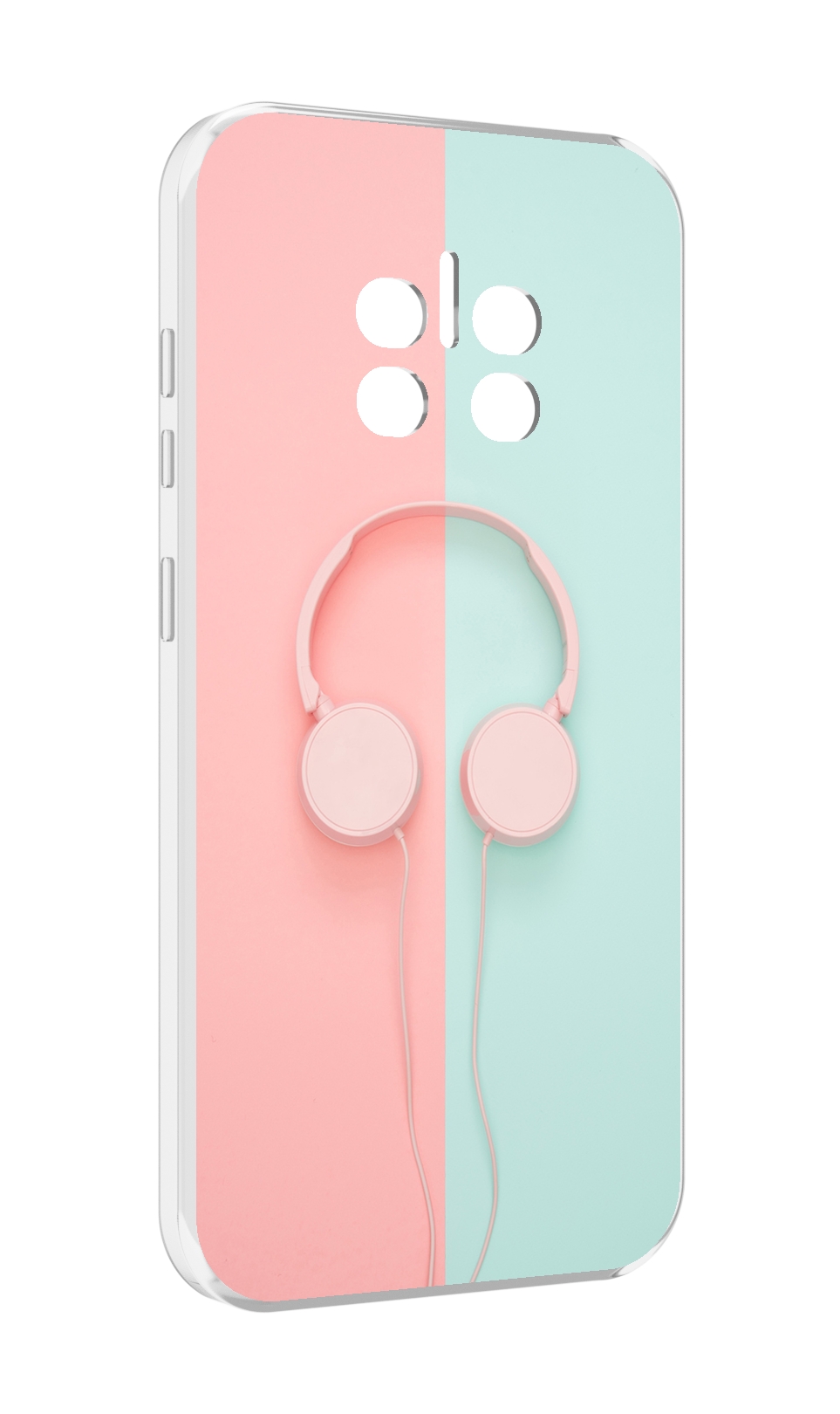 

Чехол MyPads наушники-минимализм для Doogee V11, Прозрачный, Tocco